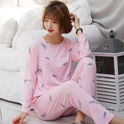 Cozy Nights Women’s Pajama Set – Long Sleeve Soft Sleepwear Gift-Friendly