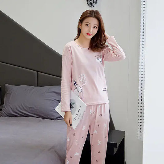 Cozy Nights Women’s Pajama Set – Long Sleeve Soft Sleepwear Gift-Friendly