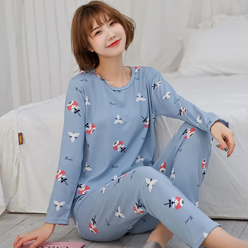 Cozy Nights Women’s Pajama Set – Long Sleeve Soft Sleepwear Gift-Friendly